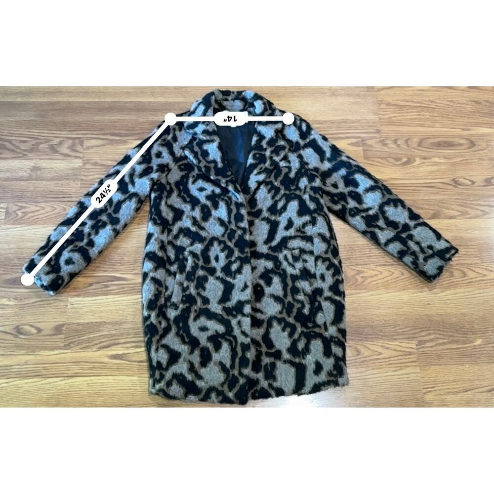 Veronica Beard Camille Leopard Print Cocoon Jacket Brown Chic Size 6 - Picture 8 of 14